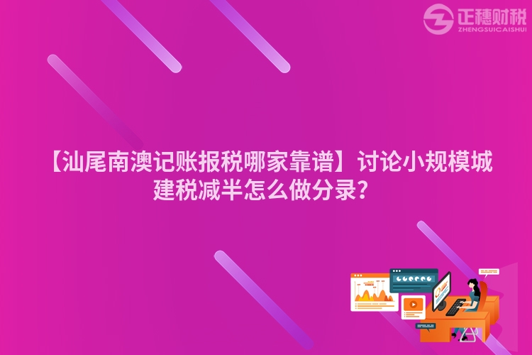 【汕尾南澳記賬報稅哪家靠譜】討論小規模城建稅減半怎么做分錄？