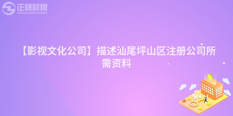 【影視文化公司】描述汕尾坪山區注冊公司所需資料