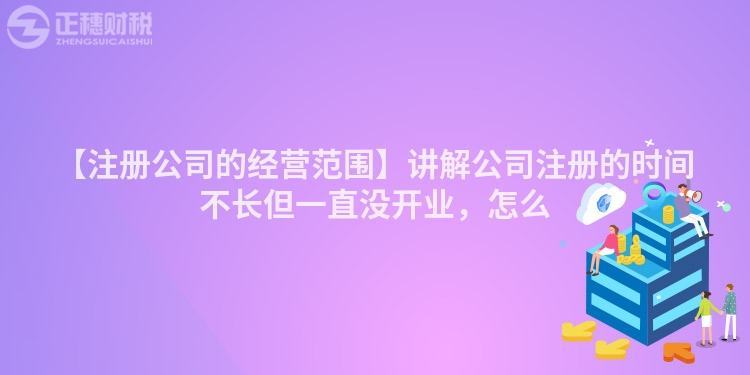 【注冊公司的經營范圍】講解公司注冊的時間不長但一直沒開業，怎么