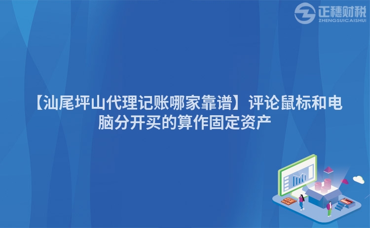 【汕尾坪山代理記賬哪家靠譜】評論鼠標(biāo)和電腦分開買的算作固定資產(chǎn)