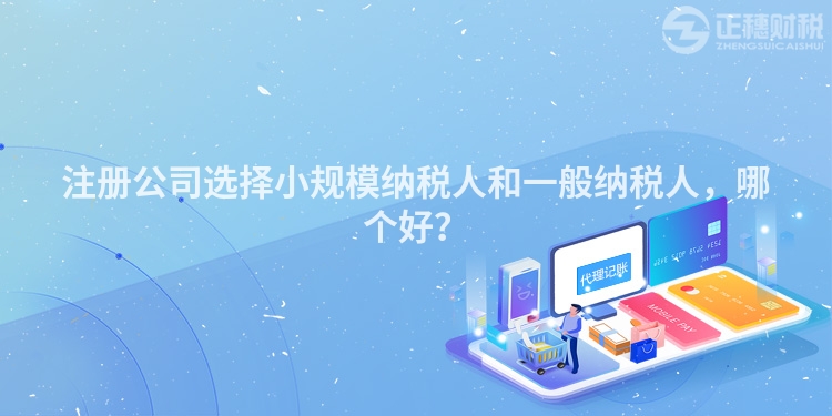 注冊公司選擇小規模納稅人和一般納稅人，哪個好？