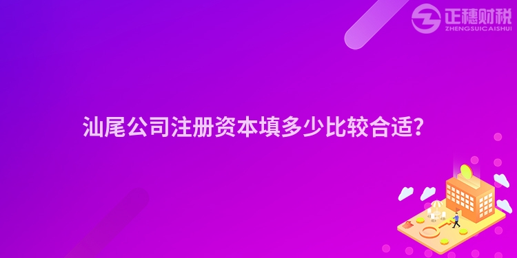 汕尾公司注冊資本填多少比較合適？