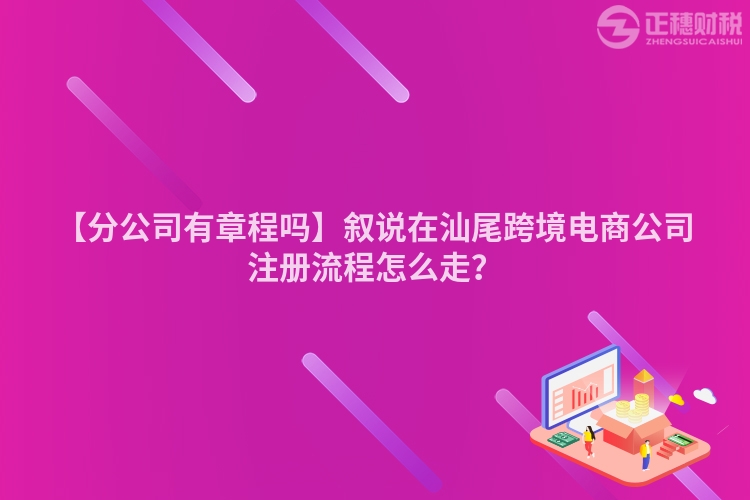 【分公司有章程嗎】敘說在汕尾跨境電商公司注冊流程怎么走？