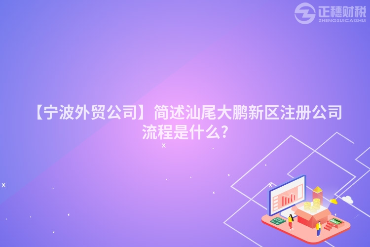 【寧波外貿公司】簡述汕尾大鵬新區注冊公司流程是什么?