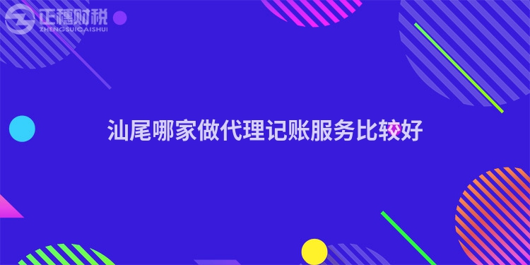 汕尾哪家做代理記賬服務比較好