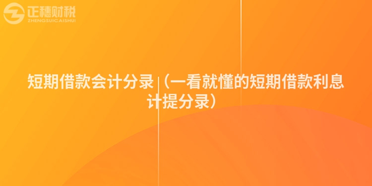 短期借款會計分錄（一看就懂的短期借款利息計提分錄）