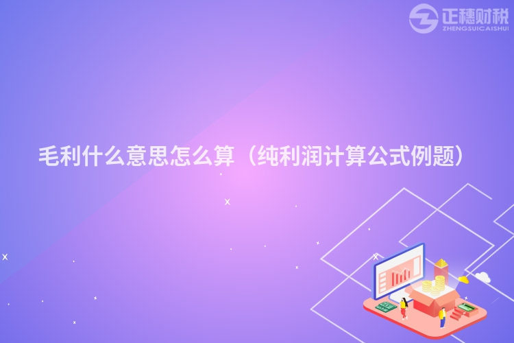 毛利什么意思怎么算（純利潤計算公式例題）