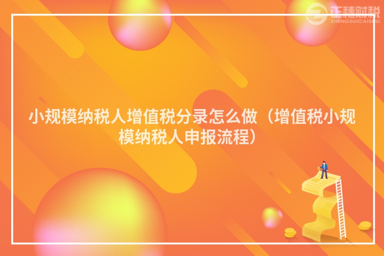 小規模納稅人增值稅分錄怎么做（增值稅小規模納稅人申報流程）
