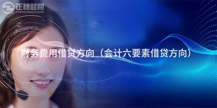 財務費用借貸方向（會計六要素借貸方向）