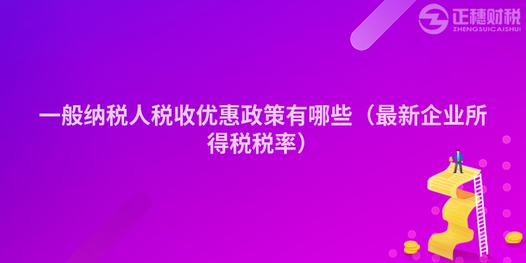 一般納稅人稅收優惠政策有哪些（最新企業所得稅稅率）