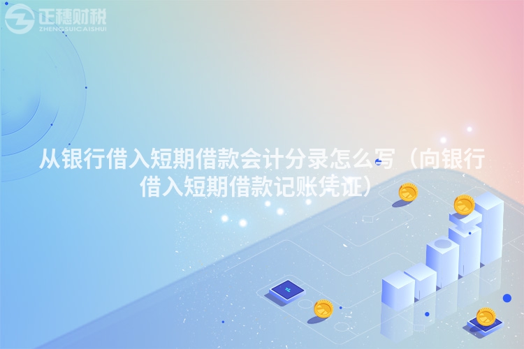 從銀行借入短期借款會計分錄怎么寫（向銀行借入短期借款記賬憑證）
