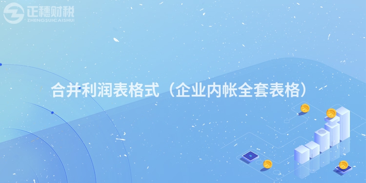 合并利潤表格式（企業內帳全套表格）