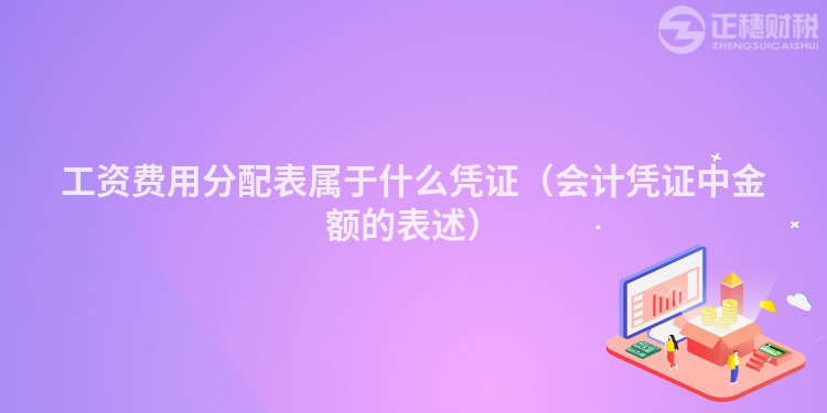 工資費用分配表屬于什么憑證（會計憑證中金額的表述）